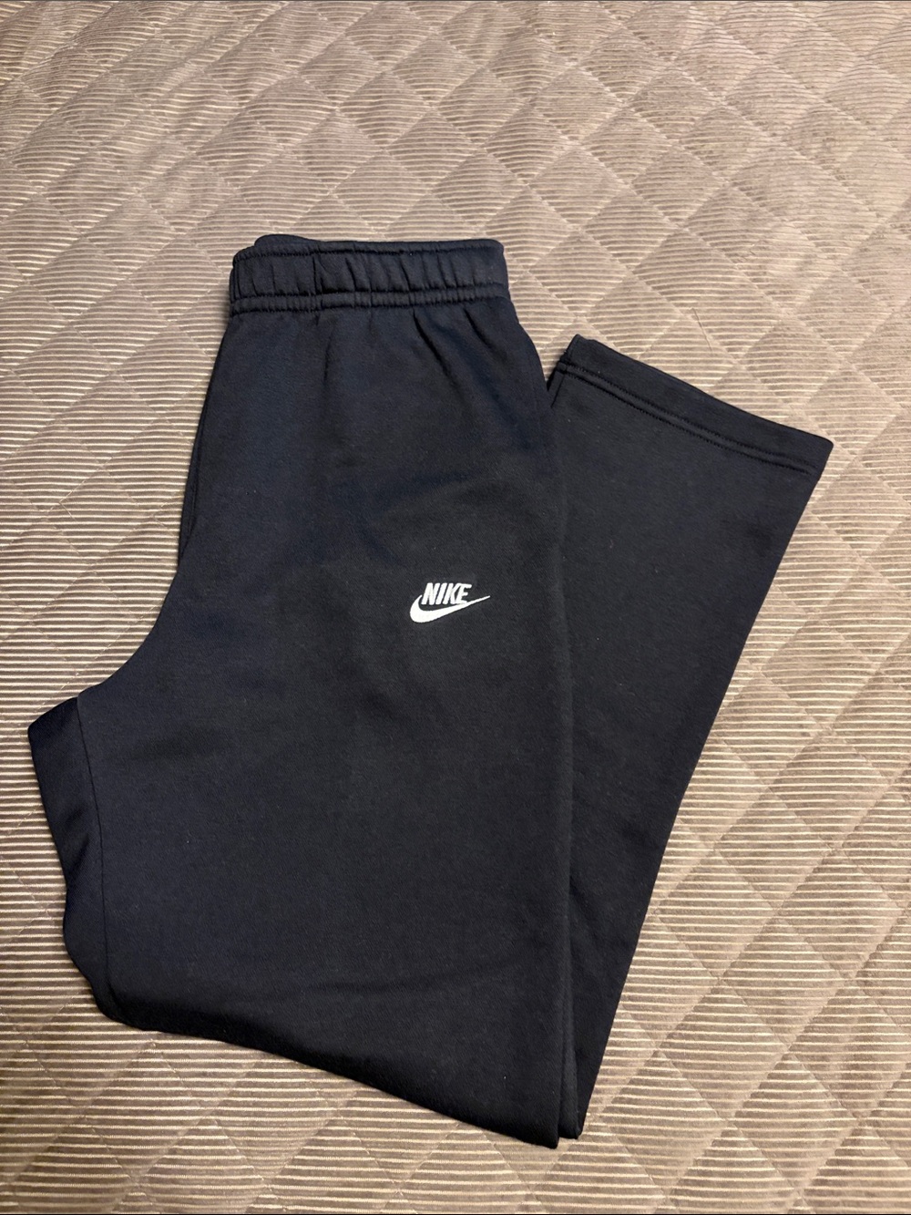 Nike Men Black Straight Leg Sweatpants Sz L